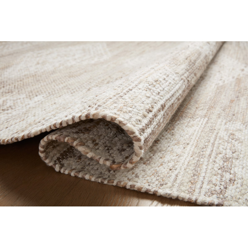 Tapis lilas / ivoire Angela Rose x Loloi Rivers, Rectangle 8 pi 6 po x 11 pi 6 po