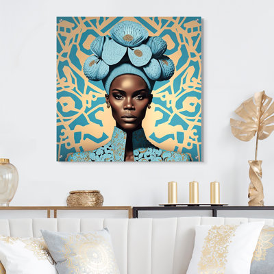 Hepburn - Woman African Acrylic Wall Art Glass