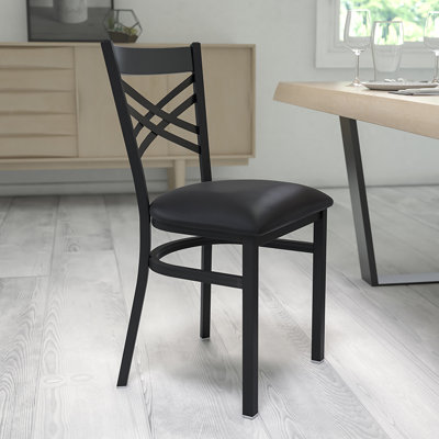 Prompton 'X' Metal Restaurant Chair