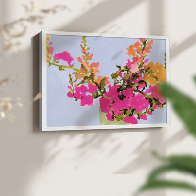 Fleurs saturées de printemps II - reproduction encadrée - réarmable
