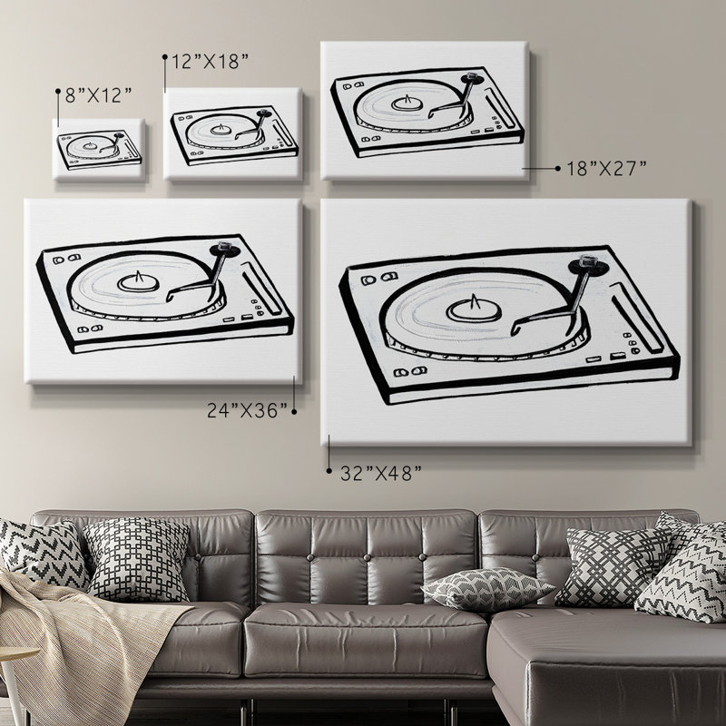 Toile tendue avec châssis en vinyle sur toile tendue - prête à être accrochée, H 18 po x l 27 po