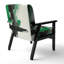 Chaise avec accoudoirs rembourrée Geometric IV-1963969507-1951322358