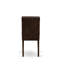 L'ensemble de salle à manger 5 pièces comprend une table en bois et 4 chaises rembourrées en polyester texturé noir, jacobine vieilli-1296371599
