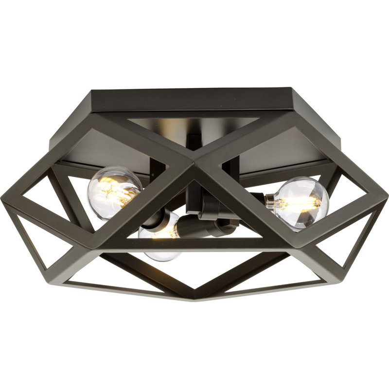 Hariklia Flush Mount, Architectural Bronze