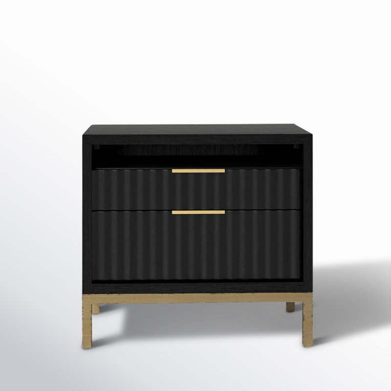 Elyza 26'' W Solid Wood Nightstand
