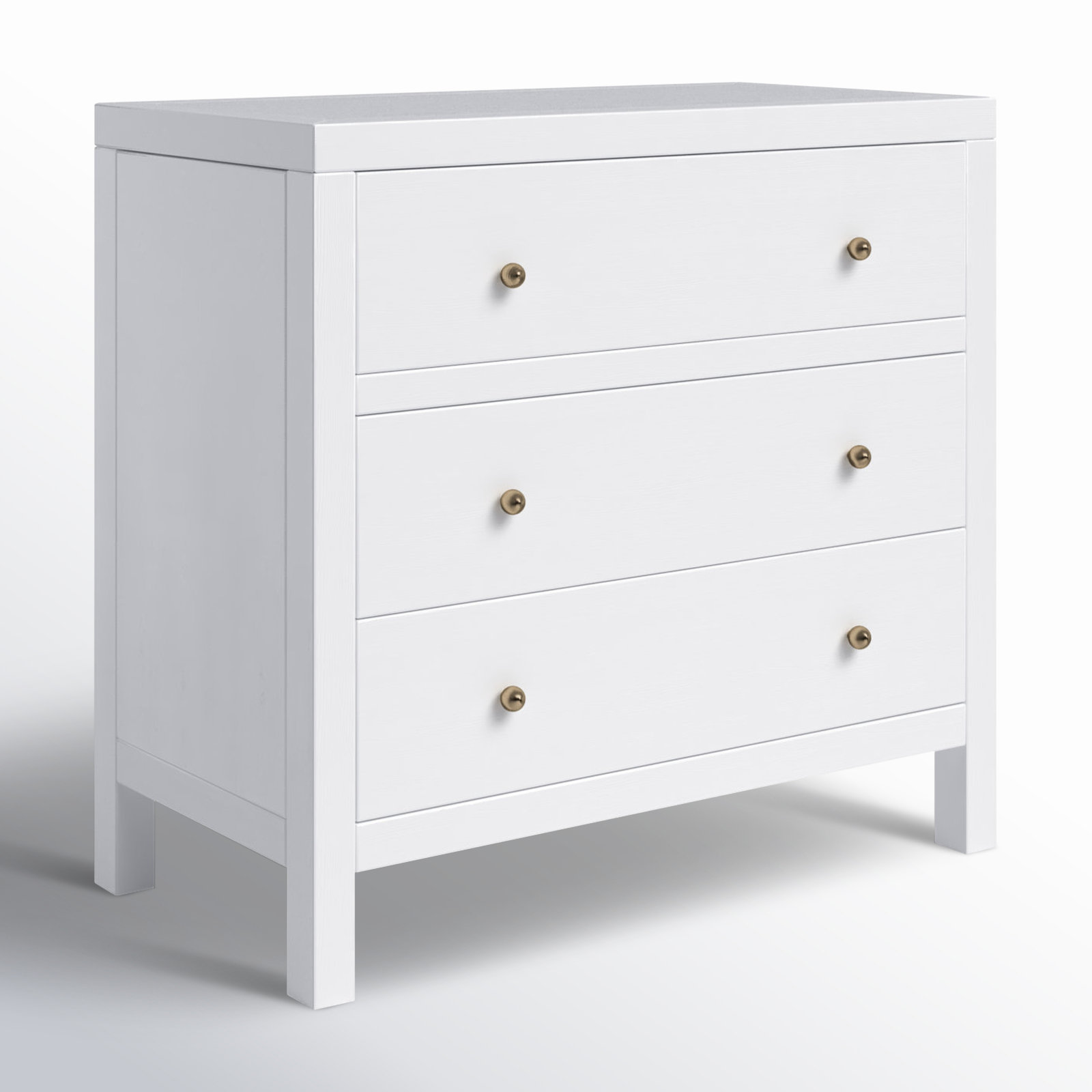 Celine 34" Acacia Dresser, Textured White