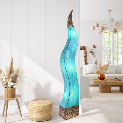Zoye 72'' Brown Column Floor Lamp
