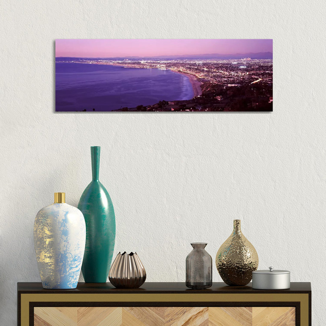 View Of Los Angeles Downtown, California, USA by Panoramic Images - Wrapped Canvas Panoramic Print