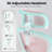 Ergonomic Office Chair With Adjustable Headrest And Lumbar Support, High Back Design For Comfortable Home Or Study Use, White & Pink