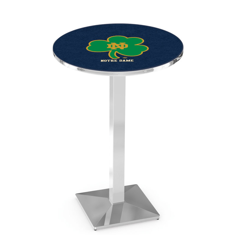 Table bistro NCAA 36 ", Chrome, Notre Dame - Taie décorativerock