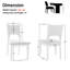 Fauteuil d'appoint rembourré en mousse H 19 po Flemming