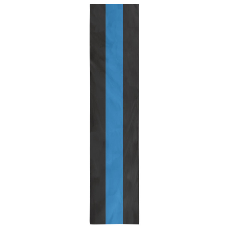 Chemin de table basket New York, L 90 po x l 16 po, Noir / bleu / noir, Polyester sergé