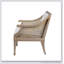 Fauteuil beige en polyester à 4 pieds