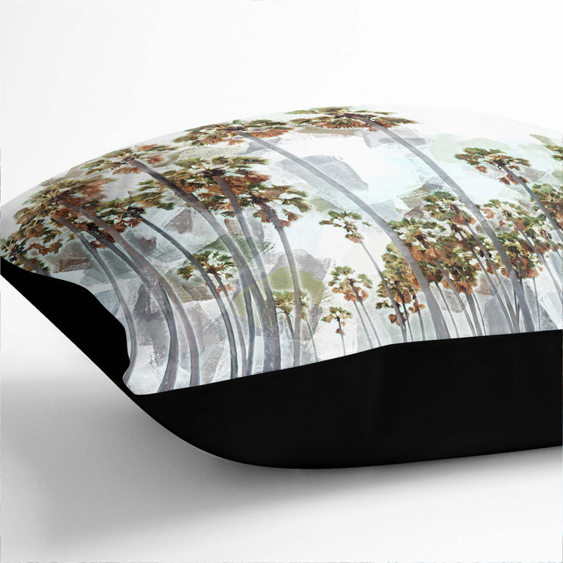 Square Throw Cushion, Black, 40cm H x 40cm W x 15cm D