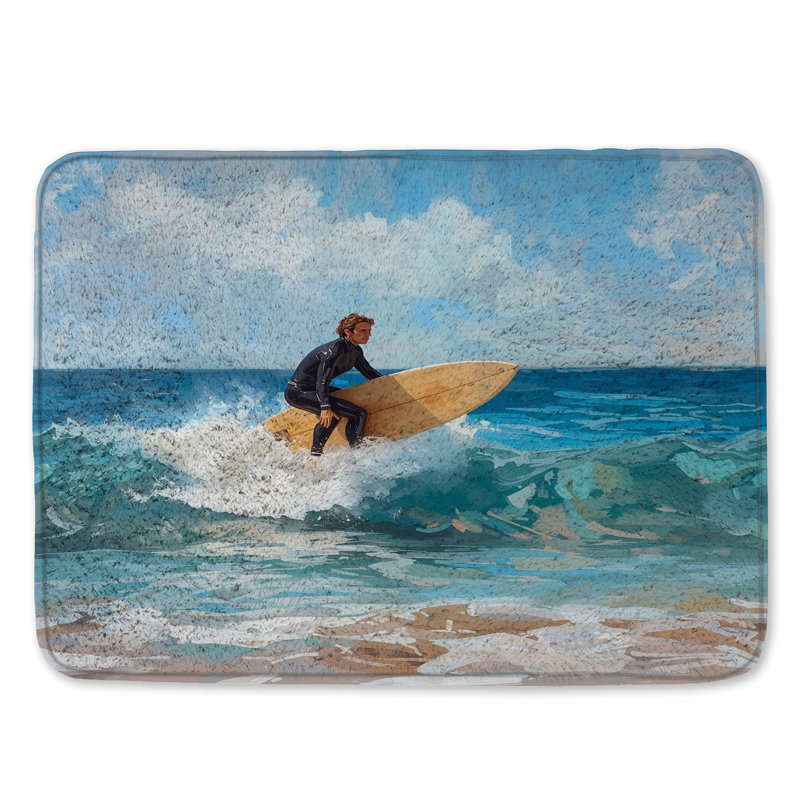 Tapis de bain Surfer, L 34 po x L 21 po