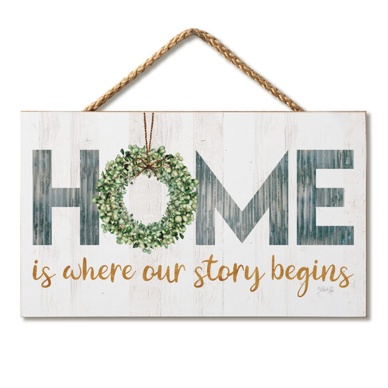 Signe mural Story Begins