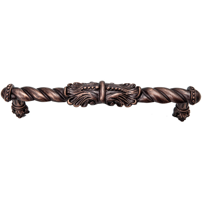 Poignée Acanthus de style roman, 6", Bronze frotté à l'huile