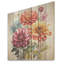 Illustration simple du bouquet Zinnia I - Zinnias sur bois-1798911274