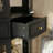 77.5'' Black Corner Curio Bookcase Cabinet With Tempered Glass Doors