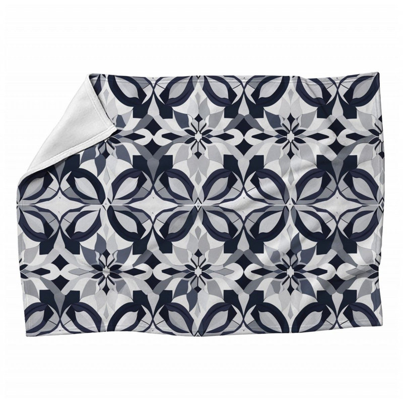 Jeté en molleton mosaïque - Jetés d'art pour canapés ou lits, L 50 po x L 60 po