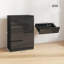 HOMCOM Modern Dresser 4 Drawers for Bedroom 60 x 40 x 85cm High Gloss Black