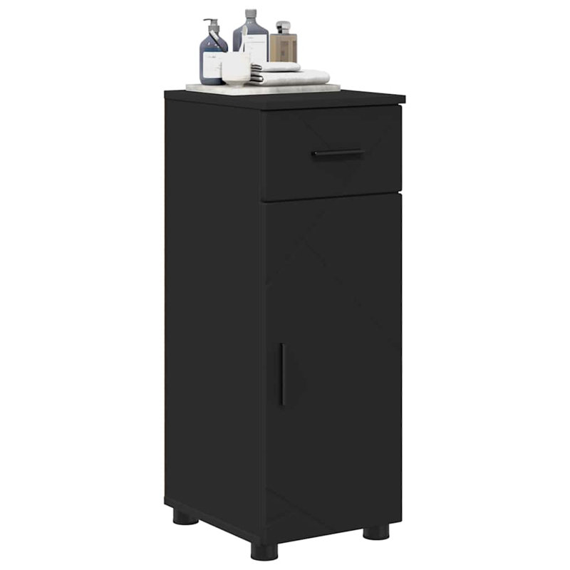 30cm Bathroom Vanity Base Only, Black