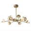 Lustre de style européen de luxe à 12 têtes en forme d'anneau