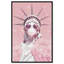 Statue de Glam, art mural rose sur toile par Art Remedy-107430895-107430901