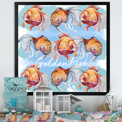 Aquarelle, art du poisson III - sur