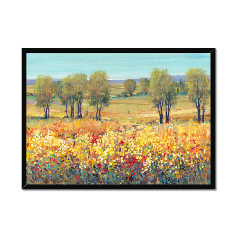 Golden Fields I by Timothy O' Toole - Painting, Black Framed Paper Print, 34cm H x 50cm W