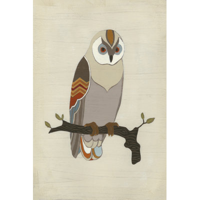 " Chevron Owl I " Painting Print