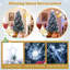 7 Ft Flocked Christmas Tree Artificial Xmas Tree With 270 Branch Tips &pine Needles-1055261005