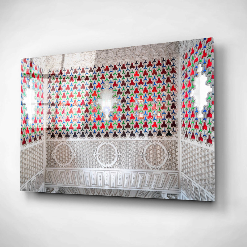«Castle of Sammezzano I» par Roman Robroek, art mural en verre acrylique, H 12 po x l 16 po x P 0,13 po