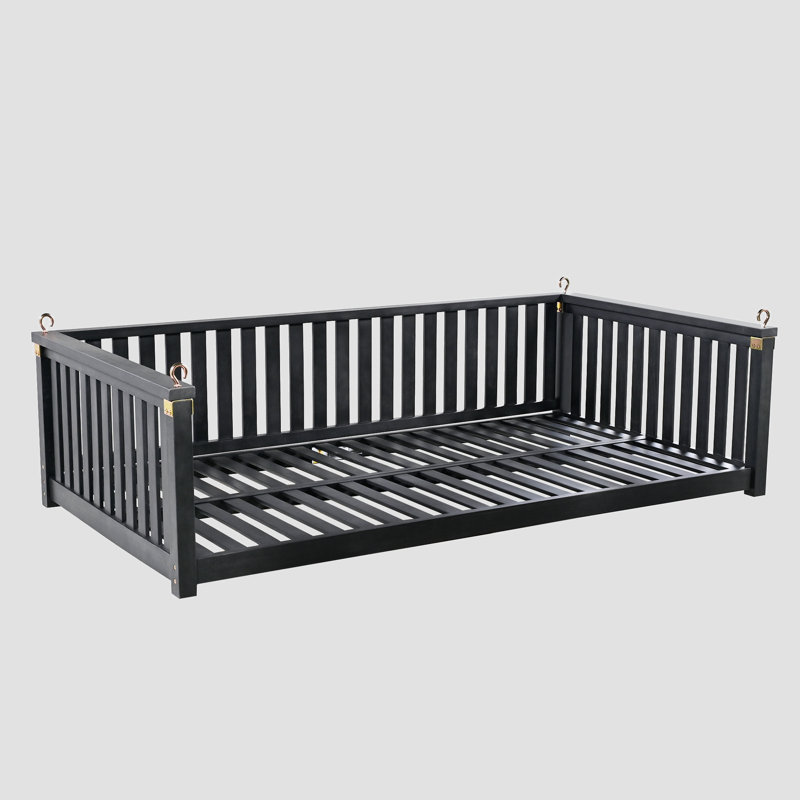 Balancelle de jardin simple pour patio, Noir