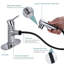 Robinet de lavabo de salle de bain extractible à un trou avec bonde escamotable en métal-107307755