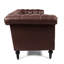 81,83 po avec accoudoirs carrés de 3 po, tissu brun foncé, coussins amovibles, assise de soutien d'une largeur de 3 places, similicuir, style contemporain-1312721353