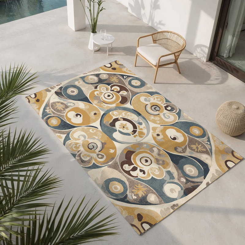 Jazzy Vibe Indoor And Outdoor Area Rug, Rectangle 9' x 12'