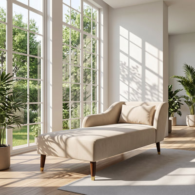 Chaise longue en bois d'eucalyptus Aurelia