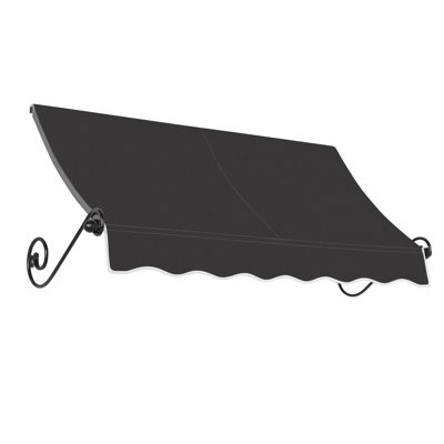 Store fixe Awntech Charleston, 225 cm x 91 cm x 61 cm, noir