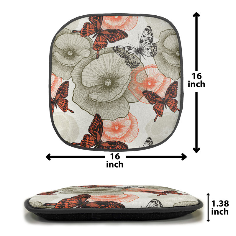 Outdoor 1.38'' Dining Chair Seat Cushion