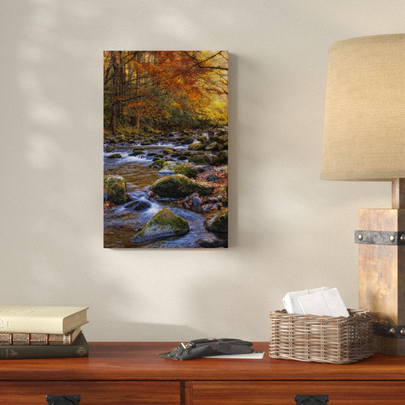 «Autumn on Little River» par Danny Head - impression sur toile, H 24 po x l 16 po x P 2 po