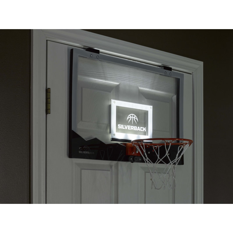 LED Light-Up Basketball Hoop, 16" H x 2.8" W x 23" D