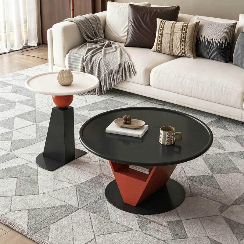 Nupur, Plateau noir / noir Base rouge