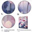 Fleurs roses et bleues - Impression sur toile florale-1823691388-1823691384