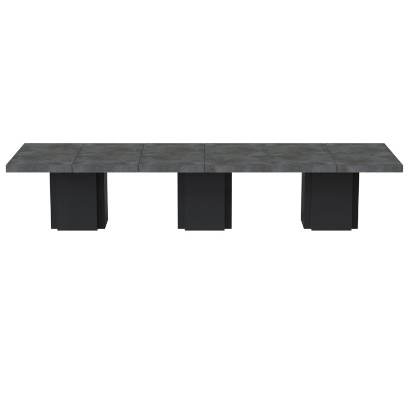 Laubestein Dining Table, Gray/Black