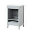 Meuble-lavabo de 20 po avec lavabo, gris. Porte d'armoire et rangement tendance. Panneau et céramique. Finition à l'eau. Assemblage requis 20 po, options de rangement robustes. Imperméable.-2036898532