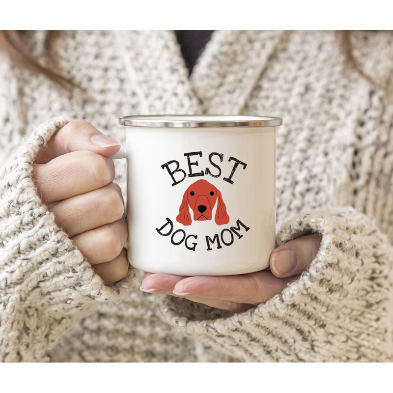 Tasse de camping Best Dog Mom, Setter irlandais