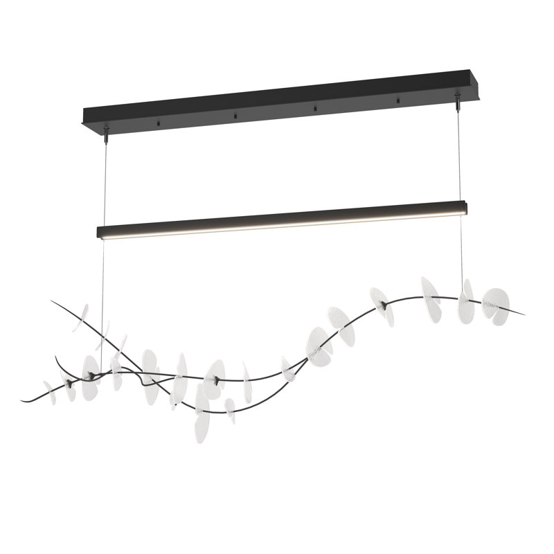 Luminaire suspendu 1 lumière Lily, Noir, Aqualite