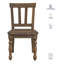 Chaise d'appoint en bois pour enfants Joanna