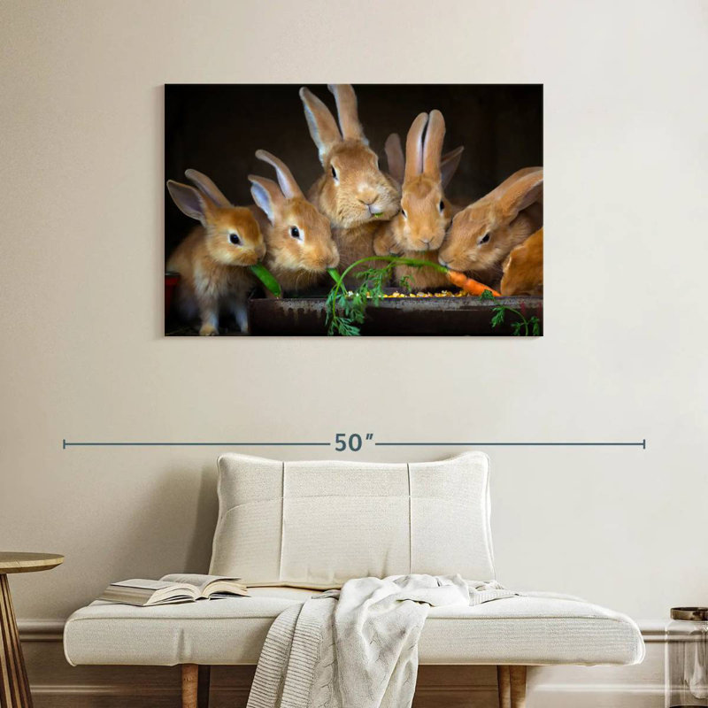 Brampt Bunny Dinner, 26" H x 39" W